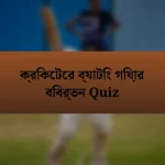 ক্রিকেটের ব্যাটিং গিয়ার বিবর্তন Quiz