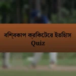 বিশ্বকাপ ক্রিকেটের ইতিহাস Quiz