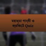 মহাত্মা গান্ধী ও ক্রিকেট Quiz